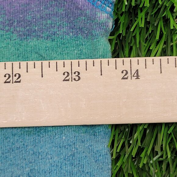 Vintage 90s Surfer Shirt Womens Large 24x26 Baggy Striped - Picture 9 of 15